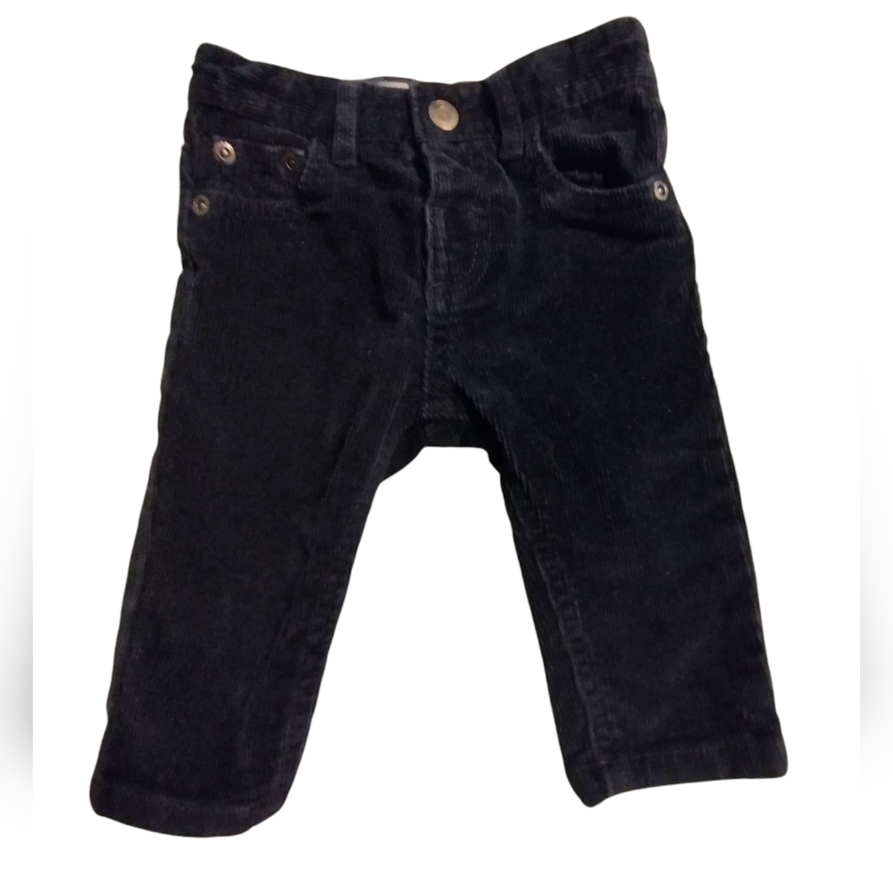 EUC Zara Kids Dark Navy Blue Corduroy Pants 3-6 Months